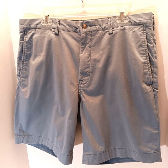 Polo Ralph Lauren Shorts Mens 38 Light Blue Twill The Polo Chino Preppy Stretch - Picture 3 of 11